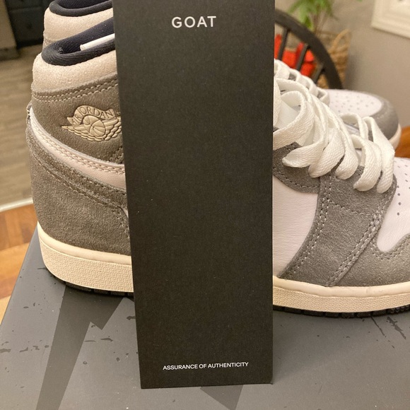 NWT Air Jordan 1 retro high OG  in "Washed Black" kids sneaker - Picture 10 of 15